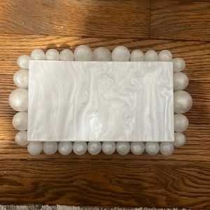 Cut Gaia lookalike acrylic clutch with optional strap